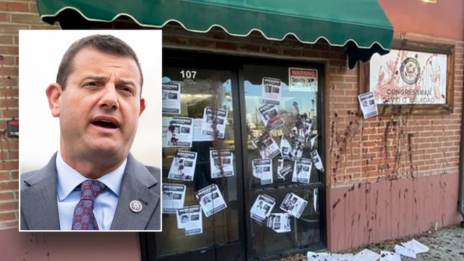 Republican lawmaker's office vandalized by anti-Israel protesters