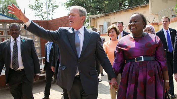 Fmr. President George W. Bush raises HIV awareness in Africa