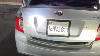 Homemade license plate on stolen car leads to California woman's arrest