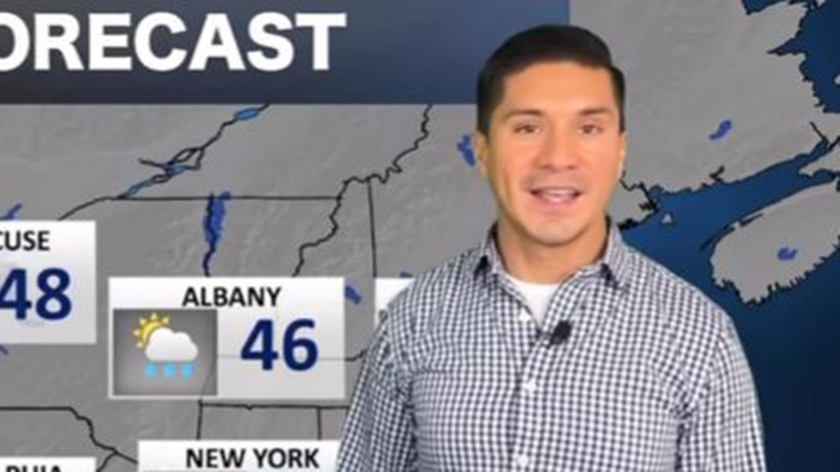 Eric Adame doing the weather