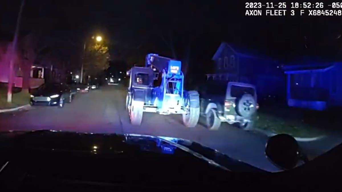 Video of forklift chase